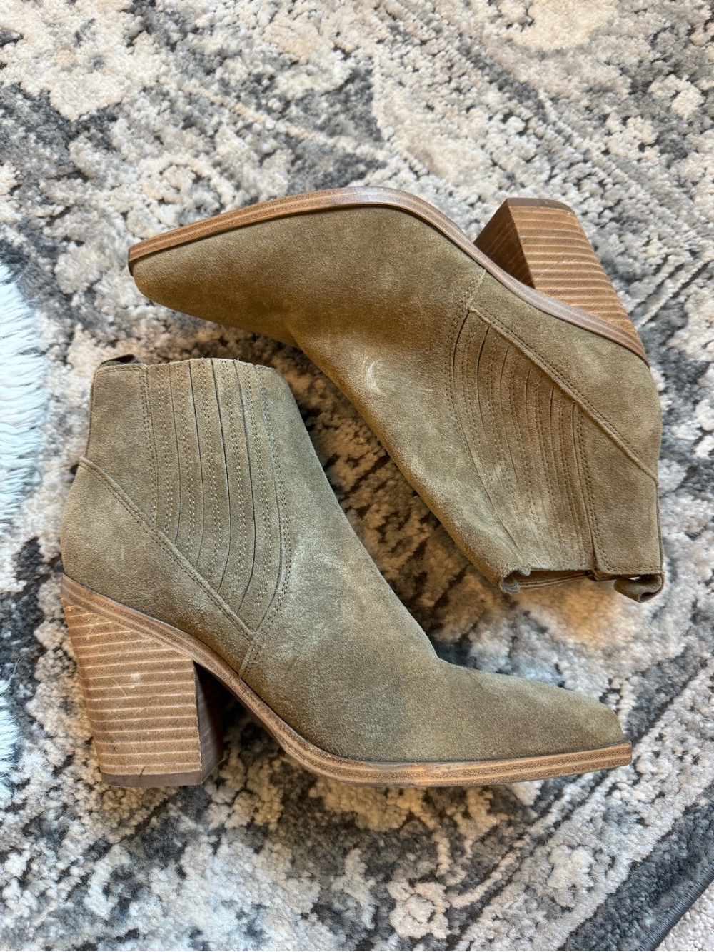 Marc Fisher Carves suede ankle booties